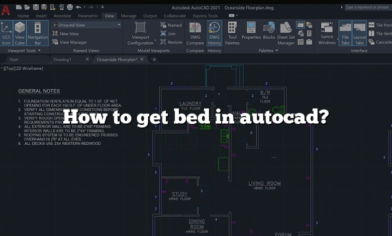 How To Get Bed In Autocad how-to-get-bed-in-autocad
