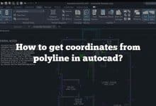How to get coordinates from polyline in autocad?
