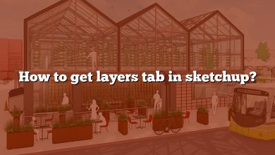 How to get layers tab in sketchup?