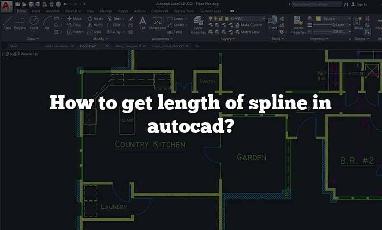 How to get length of spline in autocad?