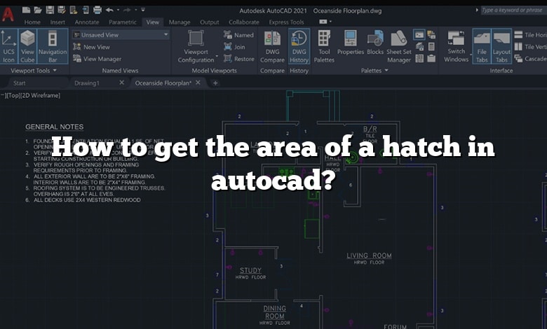 How to get the area of a hatch in autocad?