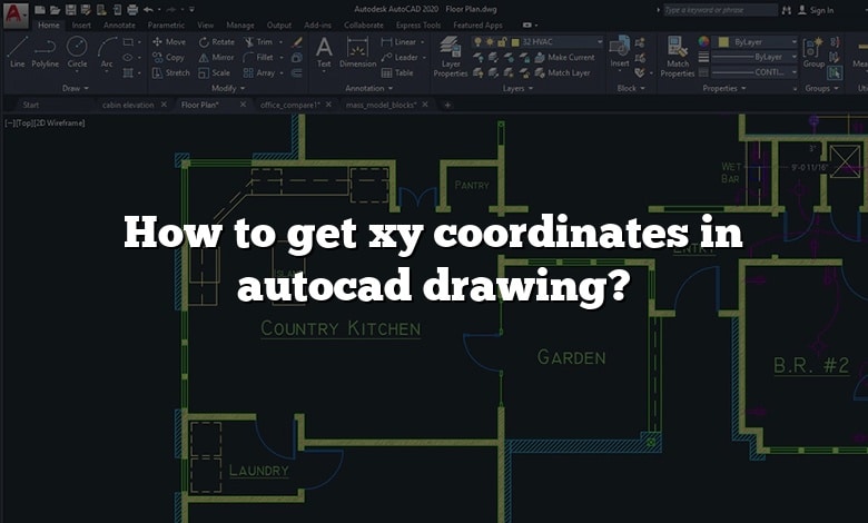 How to get xy coordinates in autocad drawing?