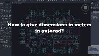 How to give dimensions in meters in autocad?