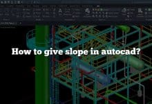 How to give slope in autocad?