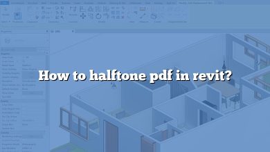 How to halftone pdf in revit?