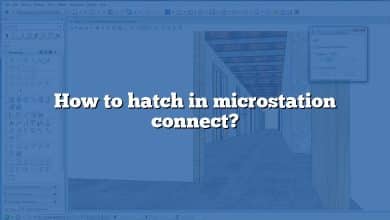 How to hatch in microstation connect?