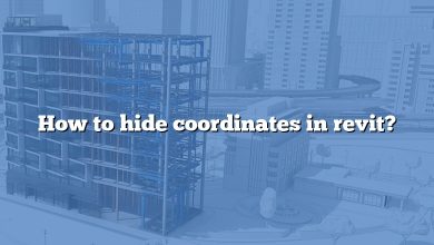 How to hide coordinates in revit?