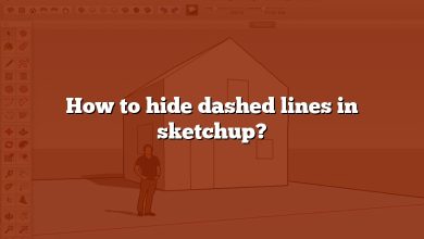 How to hide dashed lines in sketchup?