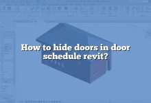 How to hide doors in door schedule revit?