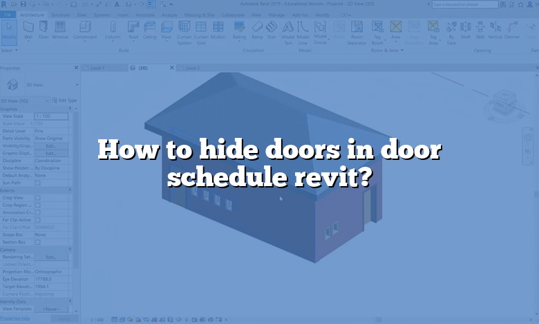 How to hide doors in door schedule revit?