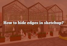 How to hide edges in sketchup?