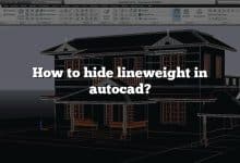 How to hide lineweight in autocad?