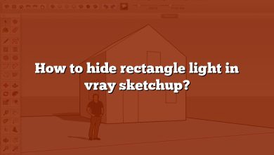 How to hide rectangle light in vray sketchup?