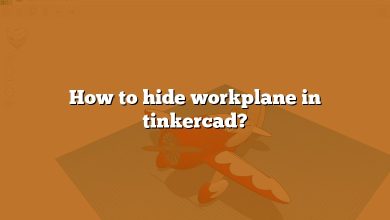How to hide workplane in tinkercad?