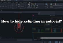 How to hide xclip line in autocad?