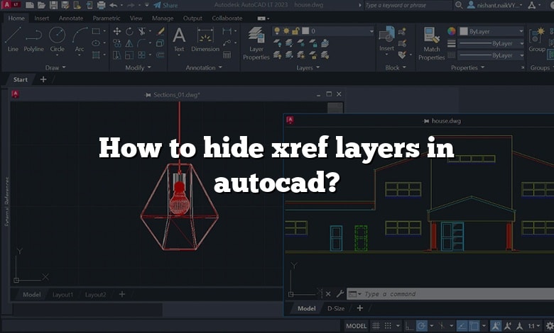 How to hide xref layers in autocad?