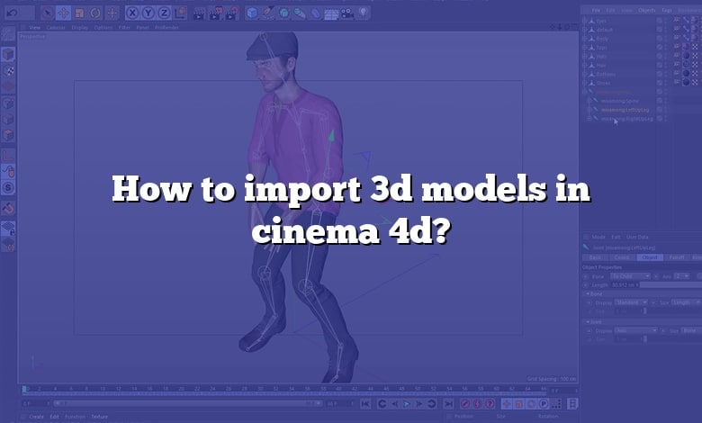 How to import 3d models in cinema 4d?