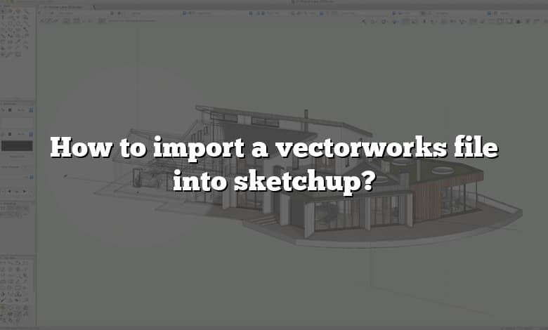 How to import a vectorworks file into sketchup?