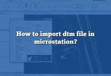 How to import dtm file in microstation?