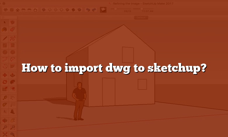 How to import dwg to sketchup?