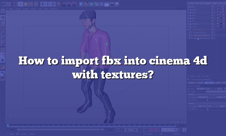 How to import fbx into cinema 4d with textures?