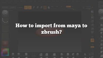 How to import from maya to zbrush?