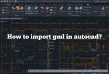 How to import gml in autocad?