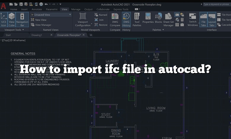 How to import ifc file in autocad?