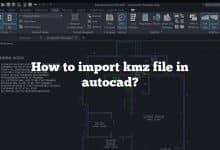 How to import kmz file in autocad?