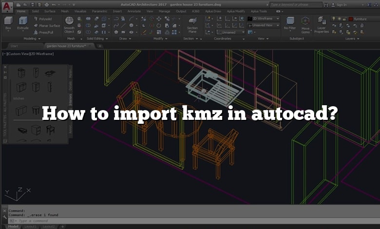 How to import kmz in autocad?