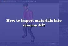 How to import materials into cinema 4d?