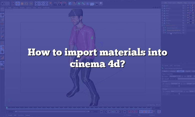 How to import materials into cinema 4d?