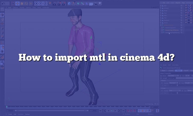 How to import mtl in cinema 4d?