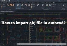 How to import obj file in autocad?