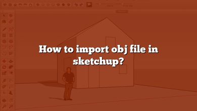 How to import obj file in sketchup?
