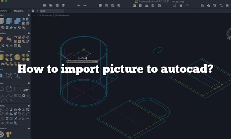 How to import picture to autocad?