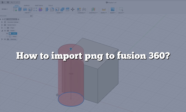 How to import png to fusion 360?