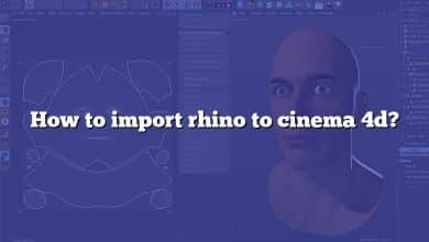 How to import rhino to cinema 4d?