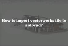 How to import vectorworks file to autocad?