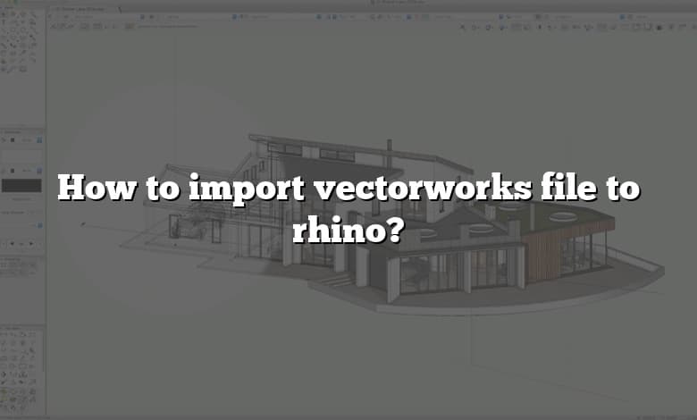 How to import vectorworks file to rhino?