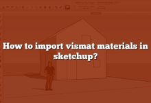 How to import vismat materials in sketchup?