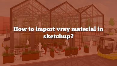 How to import vray material in sketchup?