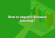 How to improve distance learning?