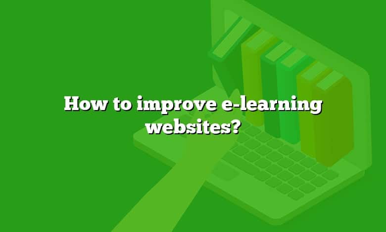 How to improve e-learning websites?