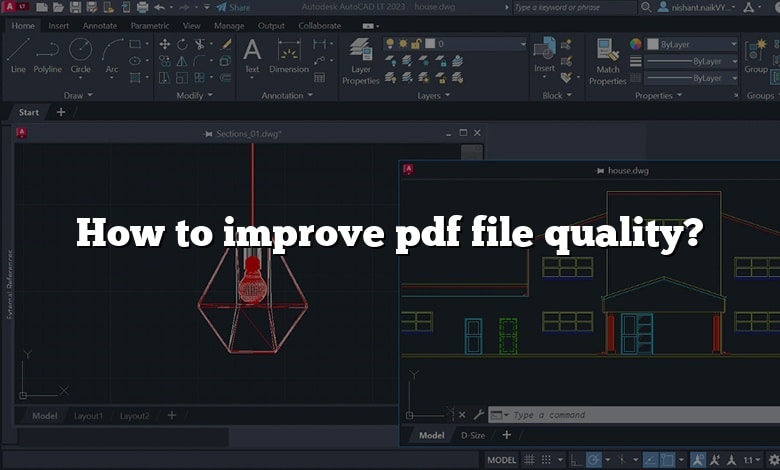 How to improve pdf file quality?