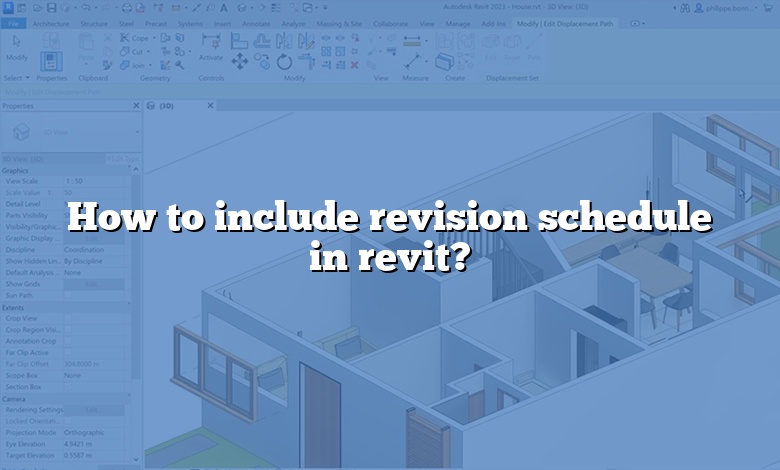 How to include revision schedule in revit?