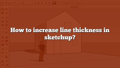 How to increase line thickness in sketchup?