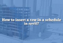 How to insert a row in a schedule in revit?