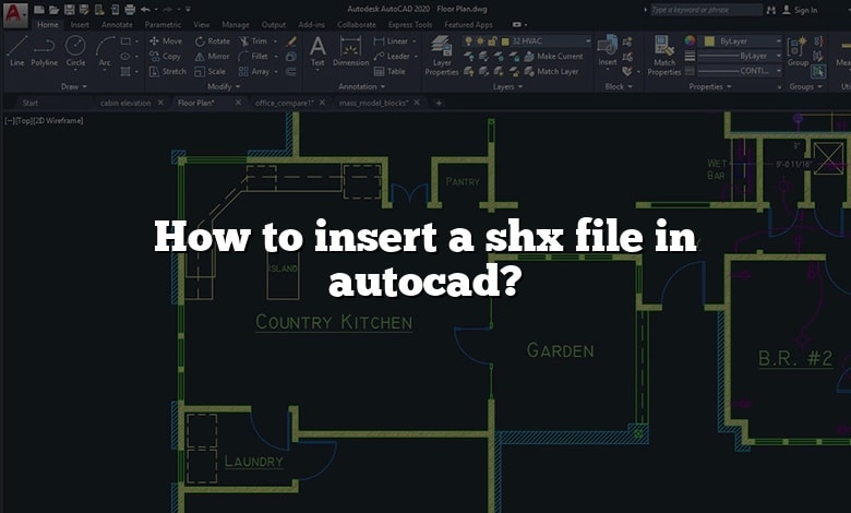 How to insert a shx file in autocad?
