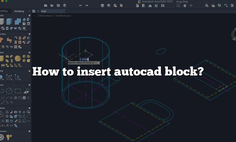 How to insert autocad block?